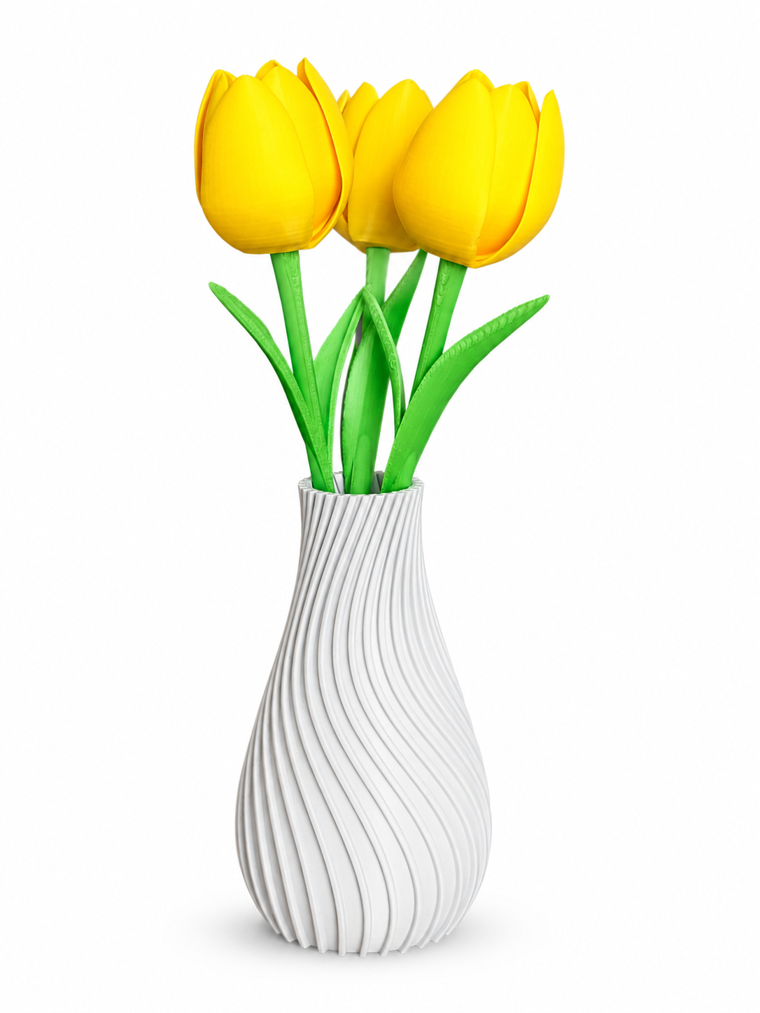 Vaso Tulipa Amarela 24cm