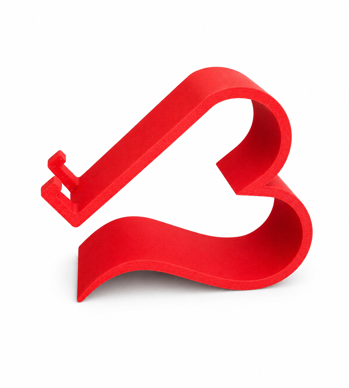 Porta celular coração vermelho