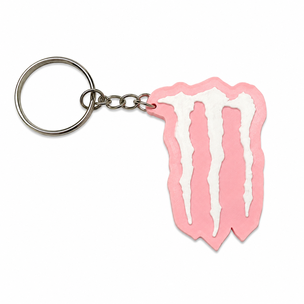 Abridor de Latas Monster Rosa em Impressão 3D – Porta-Chaves Funcional