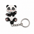 Porta-Chaves Panda Articulado em Impressão 3D – Design Kawaii