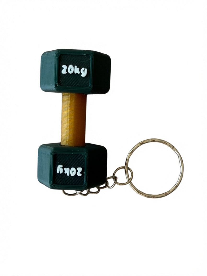 Chaveiro Peso de Ginásio 3D · Presente Fitness | Várias Cores